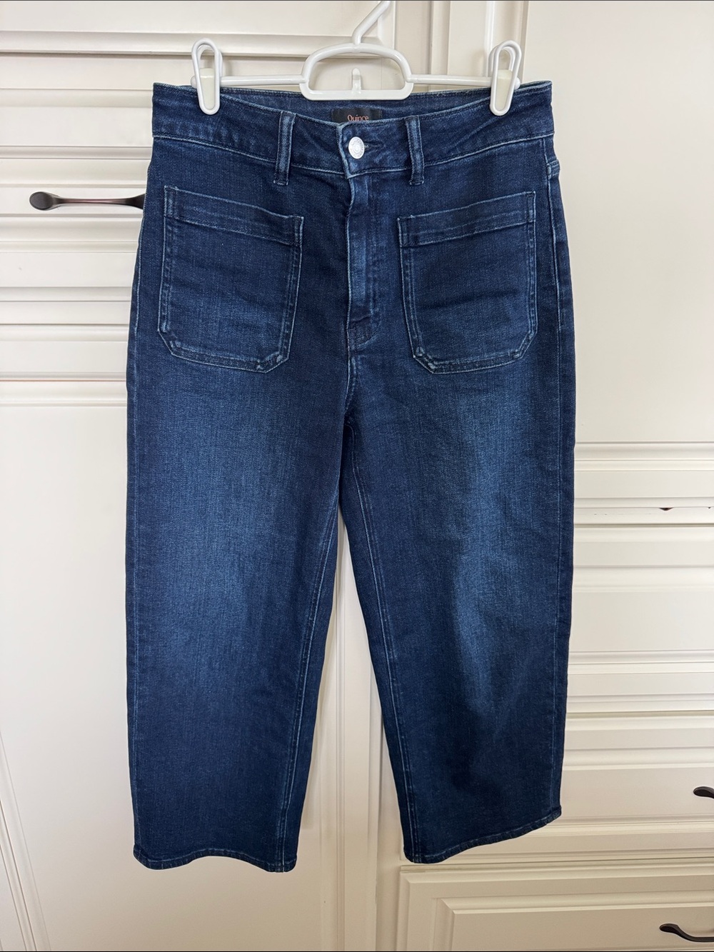 Bella Stretch Patch Pocket Wide Leg Jeans